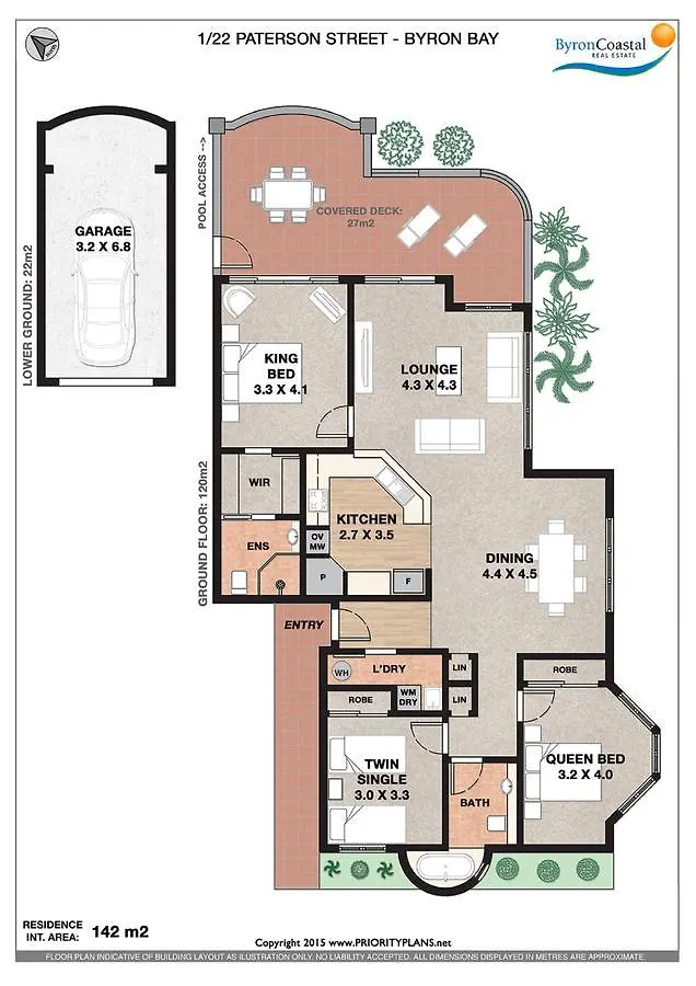 Byron Bay Accom Unit 1 22 Paterson Street, Byron Bay - Solaris 0*,